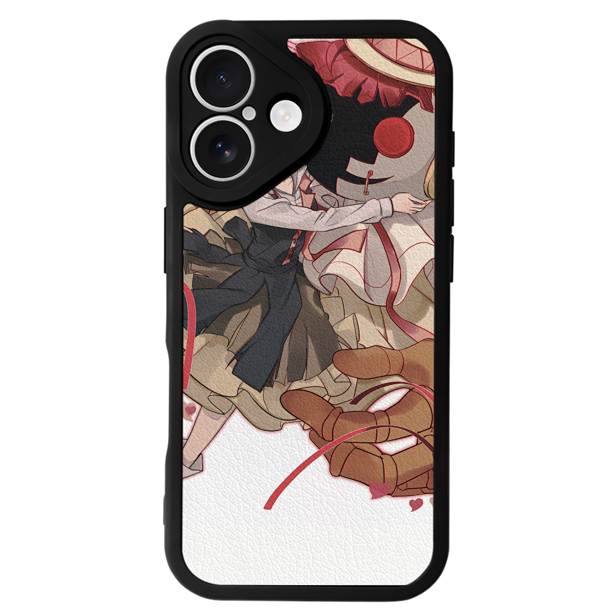（画像用） 文豪ストレイドッグス Bungo Stray Dogs 【iPhone 16シリーズ対応】シリコンスマホケース（レザー調） 材質：シリコン